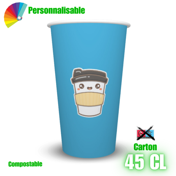 Gobelet personnalisable compostable 45cl